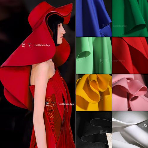 加厚空气层/太空棉合集 立体挺括廓形可印花弹针织服装设计师面料