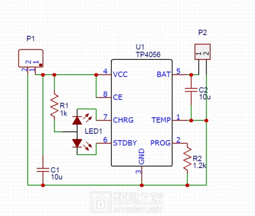 为了6路平衡充 "自制"单面板tp4056充电模块 平衡插座小板