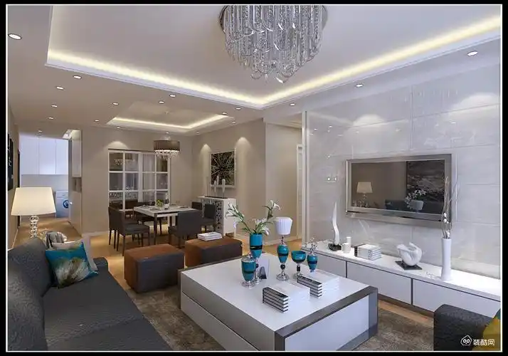 121现代风格_现代三室两厅两卫_装酷网装修效果图