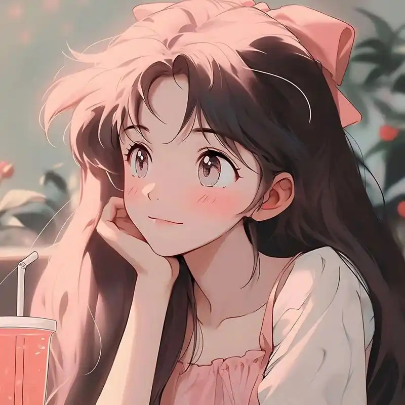 治愈微笑女孩头像