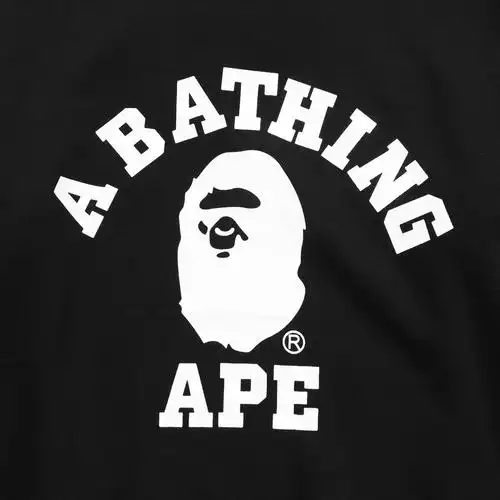 bape猿人头简约圆领套头卫衣 棒球服