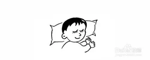 如何画睡觉宝宝的简笔画