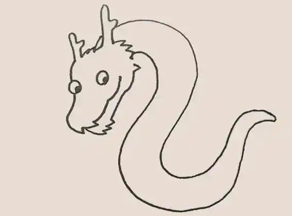 中国龙简笔画简笔画龙画法中国龙简笔画图片龙的画法简笔画中国龙简笔