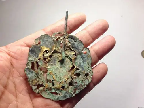 宋元银质鎏金婴戏人物簪子