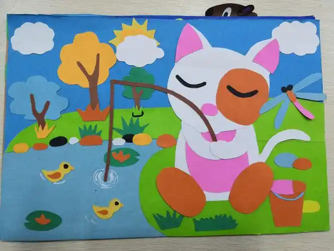 18幼教4班剪贴画作品