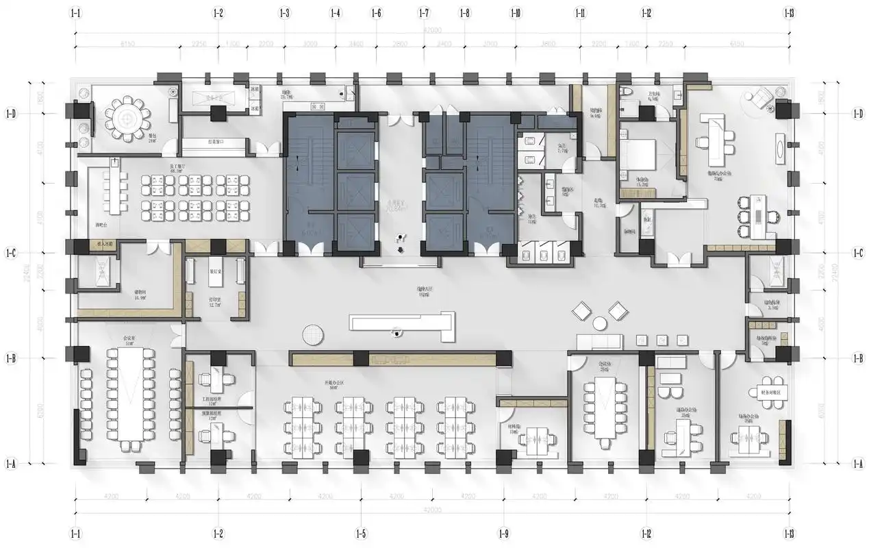 谷雨电子系统办公室装修