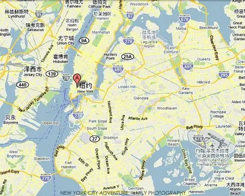 的基本信息,请参阅维基百科纽约市 在谷歌地图里,首先
