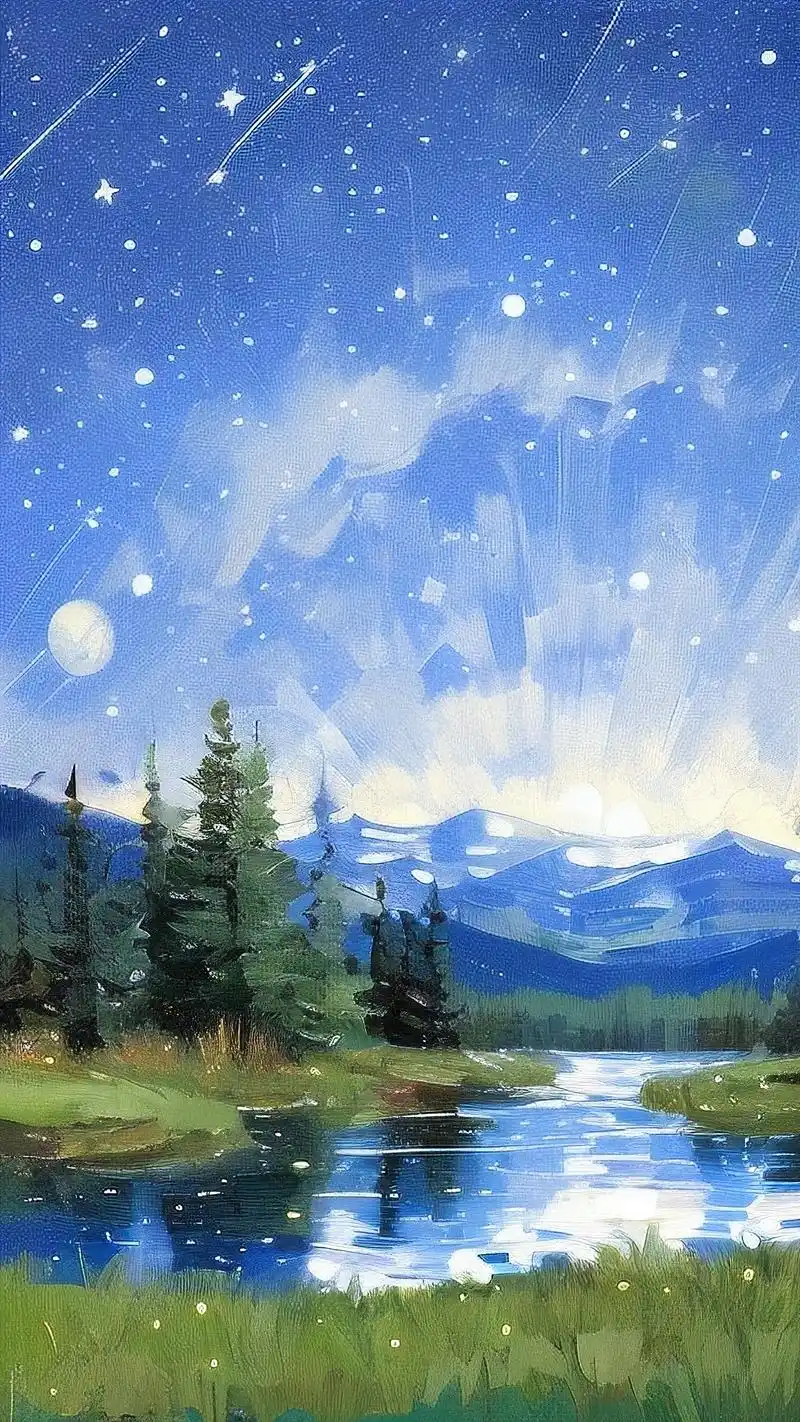 90梦幻夜空壁纸,美到窒息!