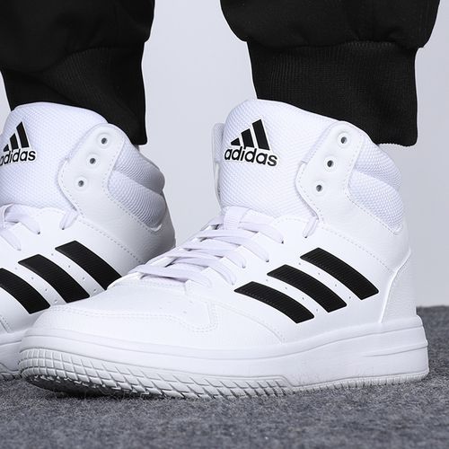 adidas阿迪达斯男鞋2021冬季新款高帮运动鞋耐磨休闲篮球鞋eg4235