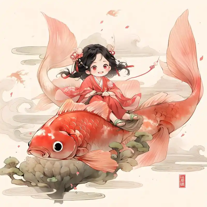 上岸头像|锦鲤女孩 乘风破浪 上岸啦