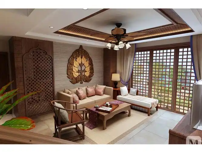 2万180㎡东南亚复式装修恒大东南亚风格一套