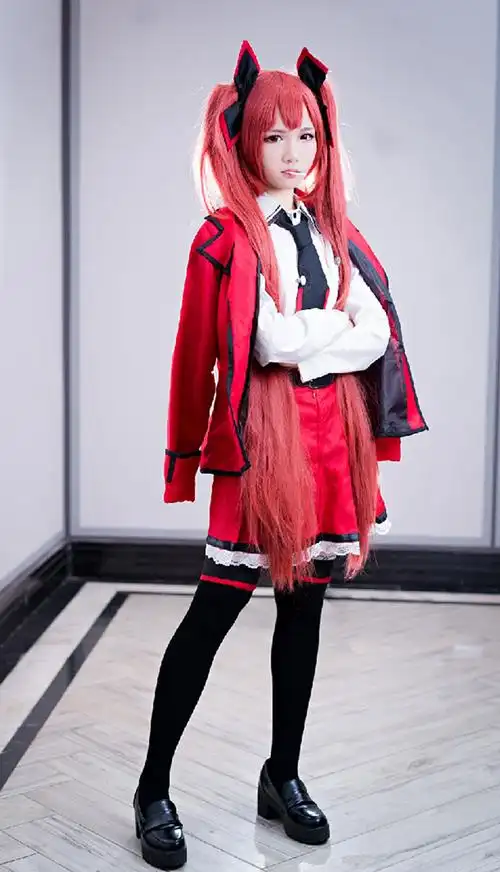约会大作战五河琴里校服cosplay图片
