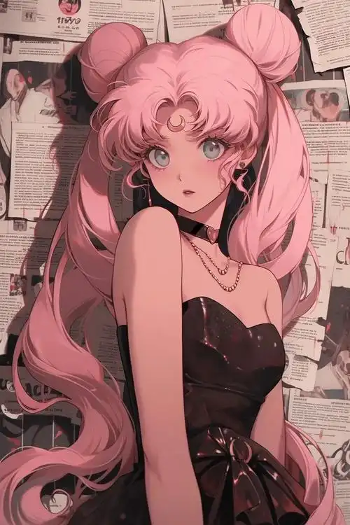 月野兔嘴含笔 - 抖音