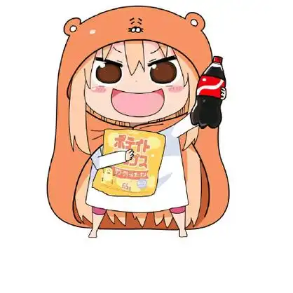 喝可乐吃零食 - 干物妹小埋表情包_卡通表情