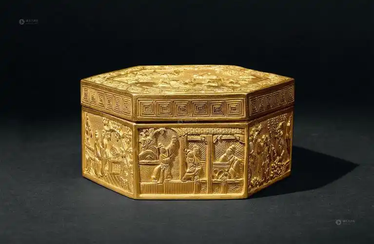 2121 清代 古典戏曲人物故事首饰盒