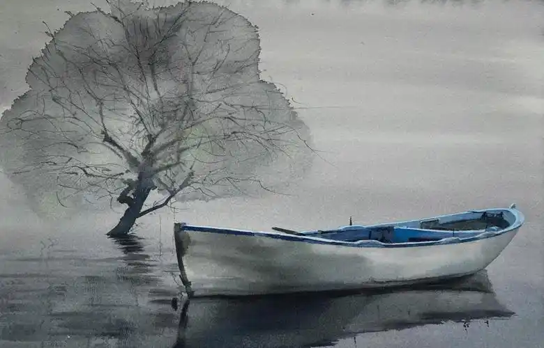 湖北水彩:湿画干画,绝美融合