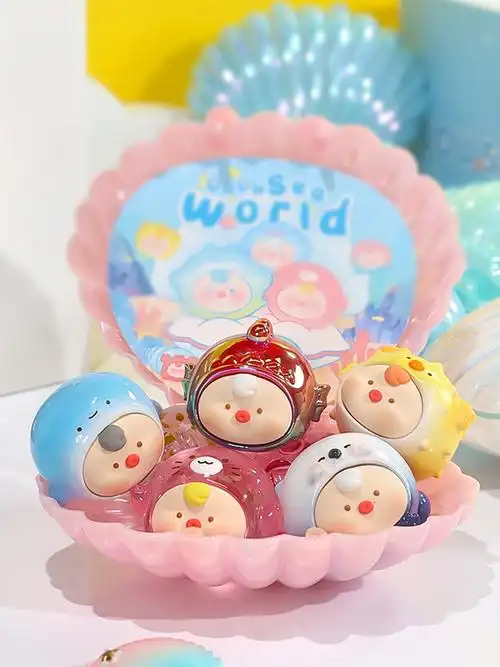 新款萌粒正版宝贝故事嘟嘟海洋世界迷你盲袋摆件礼物潮玩盲盒