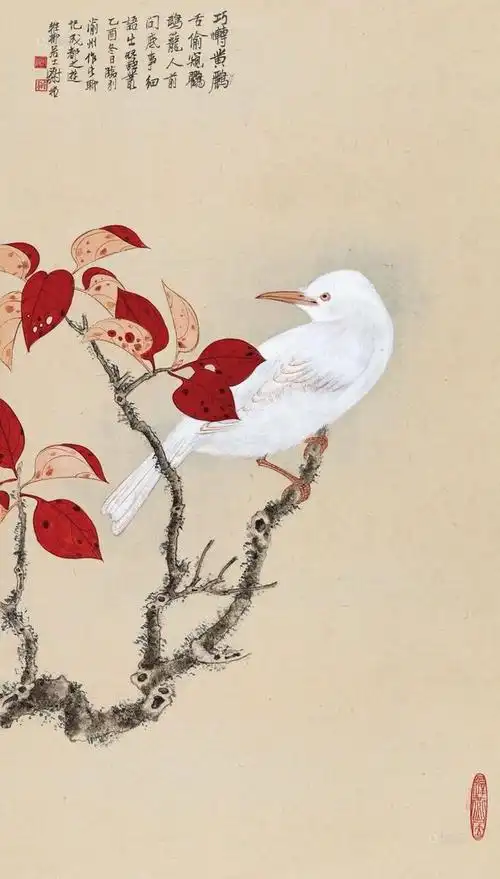 谢稚柳 工笔花鸟欣赏