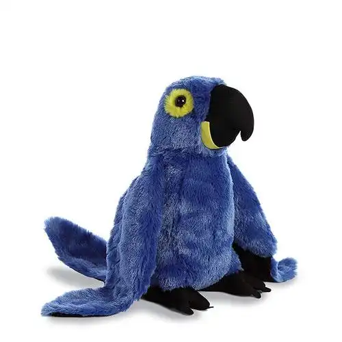 custom stuffed bird blue parrot plush toy