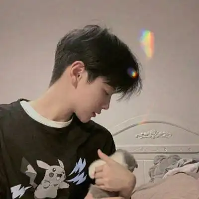 男生头像阳光帅气侧脸久溺深海心会凉