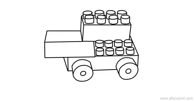 儿童积木儿童画怎么画 儿童积木简笔画好看