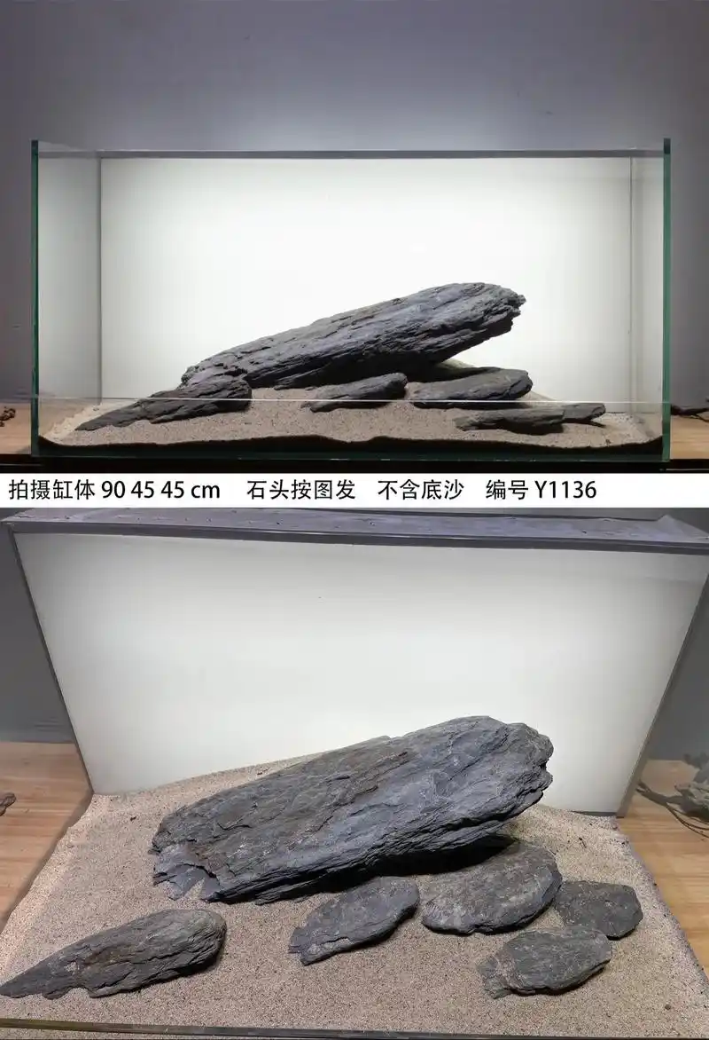 90 缸溪流石造景上新原生溪流原生石.拍摄缸体 90 45  - 抖音