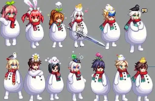 dnf像素头全职业外观一览