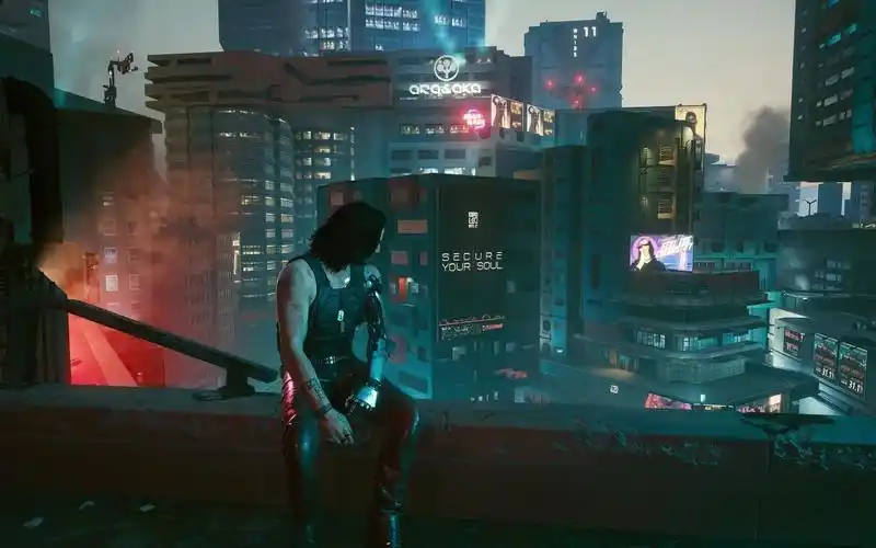 赛博朋克2077剧透第三章天台选择自杀后结局