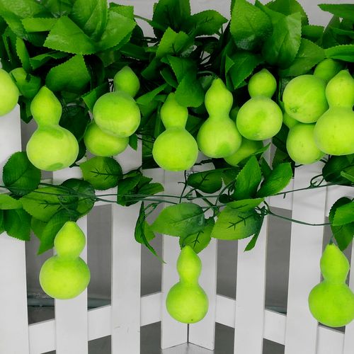 藤条仿真藤蔓塑料花藤绿植农家乐饭店水果店养老院吊顶管道装饰 葫芦