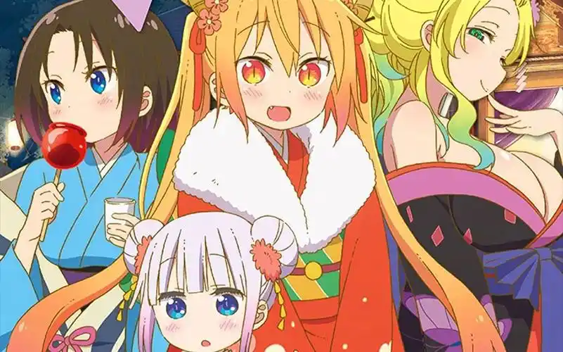 一口气看完《小林家的龙女仆》1·2季"女仆" "龙"="女仆龙"有着笨手笨