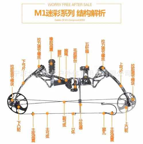 顶点m1复合反曲弓箭直拉滑轮弓射箭器材娱乐竞技射鱼弓,豪华套装