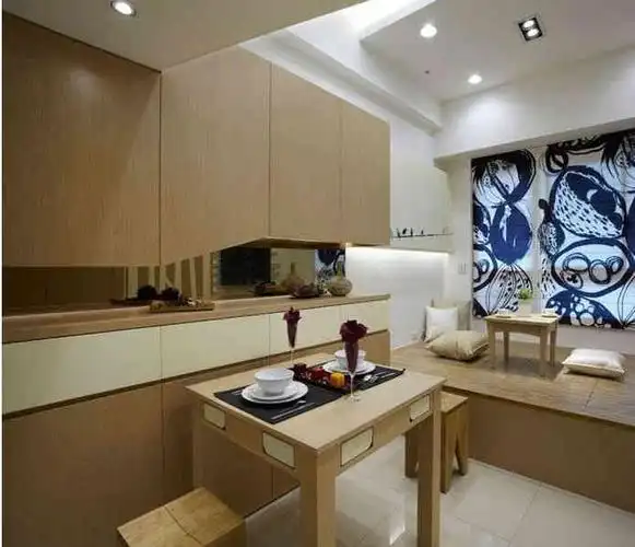 如何把进门处餐厅改成卧室 两居室家装进门餐厅改卧室榻榻米床装修