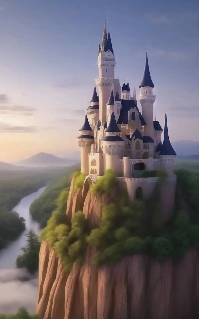 梦幻森林城堡.神秘梦幻的森林世界,古堡悠然,仙气缭绕,夕阳西 - 抖音