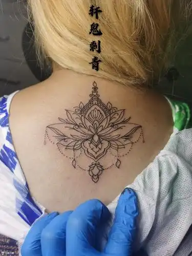 曼陀罗花_纹身图案手稿图片_轩鬼的纹身作品集