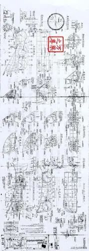 货真价实的日本大和号战列舰原厂设计图纸,可以看出这货质量很差_网易