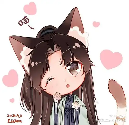 周絮喵_山河令周子舒阿絮周子舒q版同人绘画作品