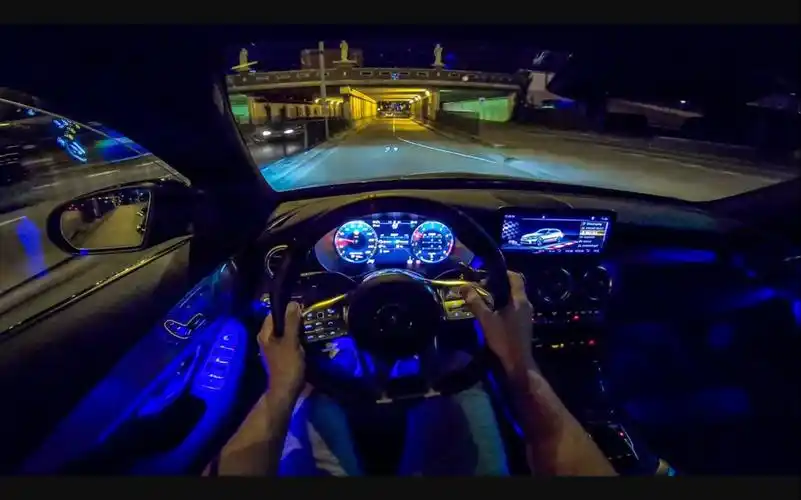 梅赛德斯·奔驰 amg c class c43 夜间 驾驶 内饰氛围灯 by autotop