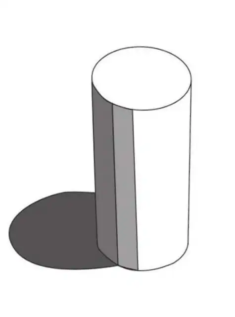 简笔画圆柱体明暗