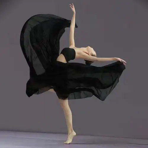 舞蹈练习裙子古典现代舞练功裙女大摆长裙新疆民族服装