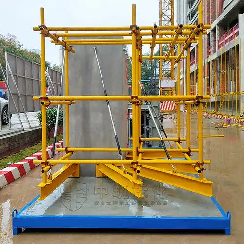 新型悬挑脚手架样板 花篮式上拉脚手架样板定制 高新技术企业