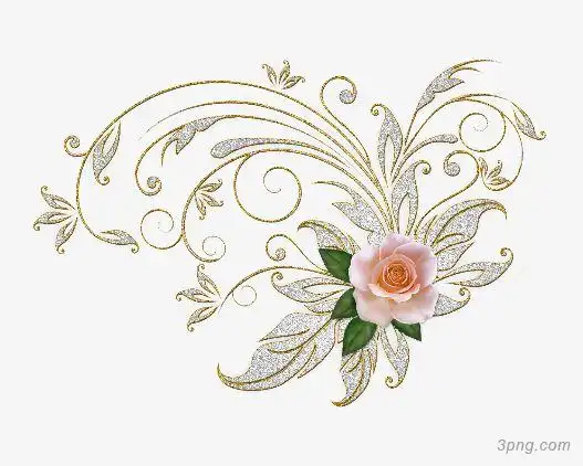 一套漂亮的装饰图案格式png素材透明免抠图片-装饰效果