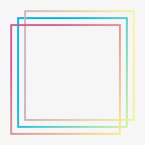 创意渐变正方形几何装饰边框