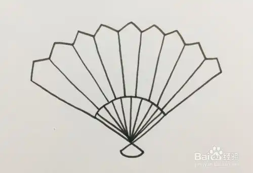 扇子的简笔画怎么画