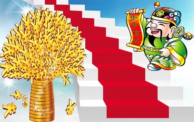 步步高升客厅电视背景图