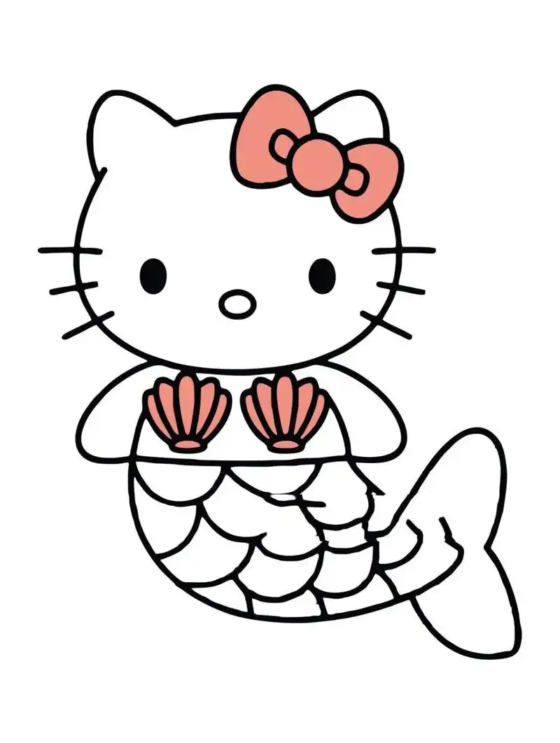 凯蒂猫 一组93爱的hellokitty猫93|凯蒂猫简笔画如果恰巧能用上