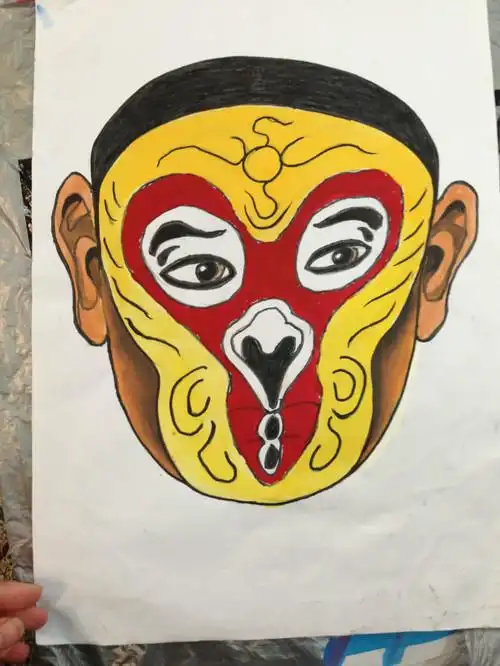 王奕程   孙悟空脸谱