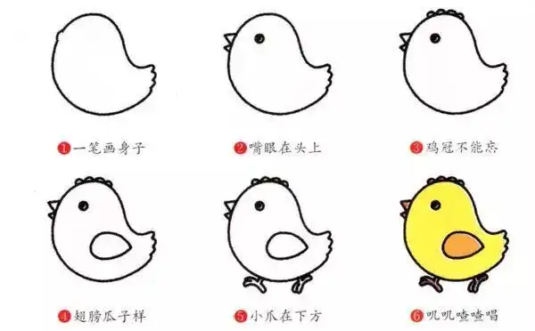 35种儿童简笔画!用最简单的方式,画出最创意的作品!_画法