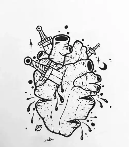 黑灰简易小纹身 总有一个你喜欢