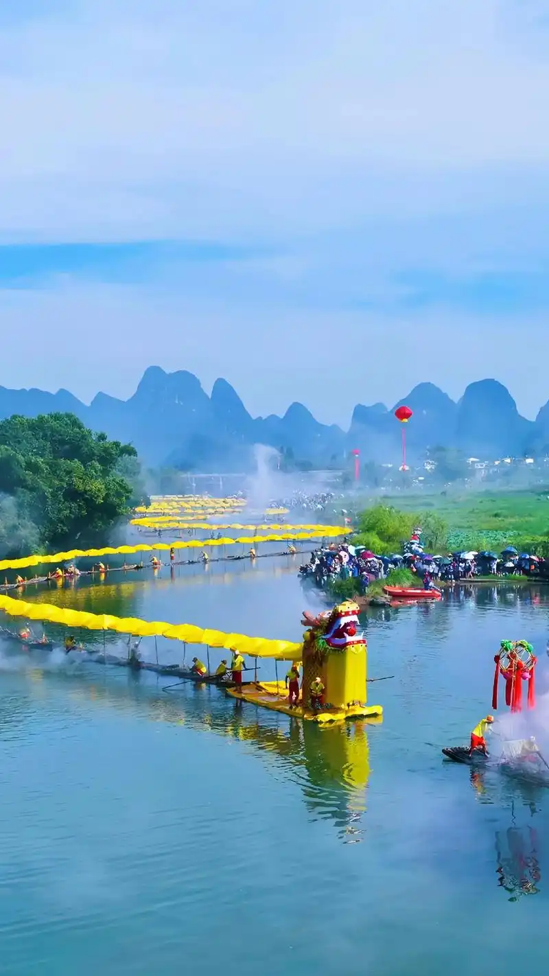 遇龙河(广西景区)遇龙河被誉为"小漓江".它以清澈的河水,绝 - 抖音