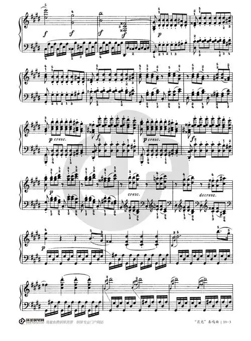 贝多芬"月光"钢琴奏鸣曲第三乐章op.27 no.